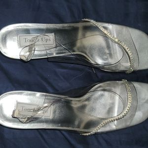 Clear Vinyl Size 12W With Rhinestones
